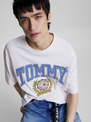 USA Tommy Logo Skater Collegiate T-Shirt Hilfiger |
