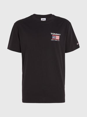 Tommy Hilfiger Men's Tommy Flag T-Shirt - Black - L