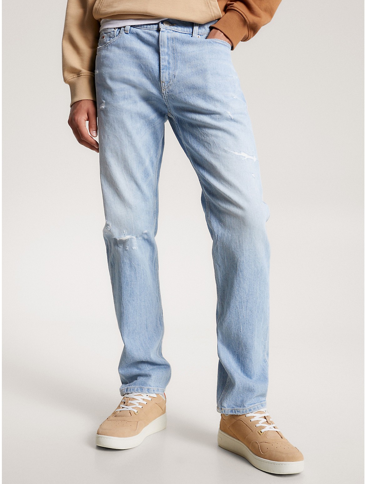 Tommy Hilfiger Relaxed Straight Fit Light Wash Jean In Denim Light