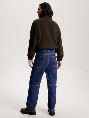 Tommy Jeans cotton skater tapered carpenter jeans in mid wash