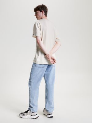 Tommy Jeans Grunge Arch Logo T-Shirt, Newsprint