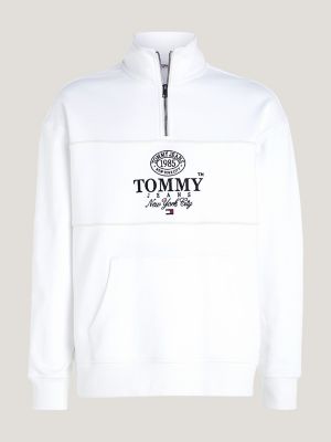 Curve Tommy Logo Quarter-Zip Sweatshirt