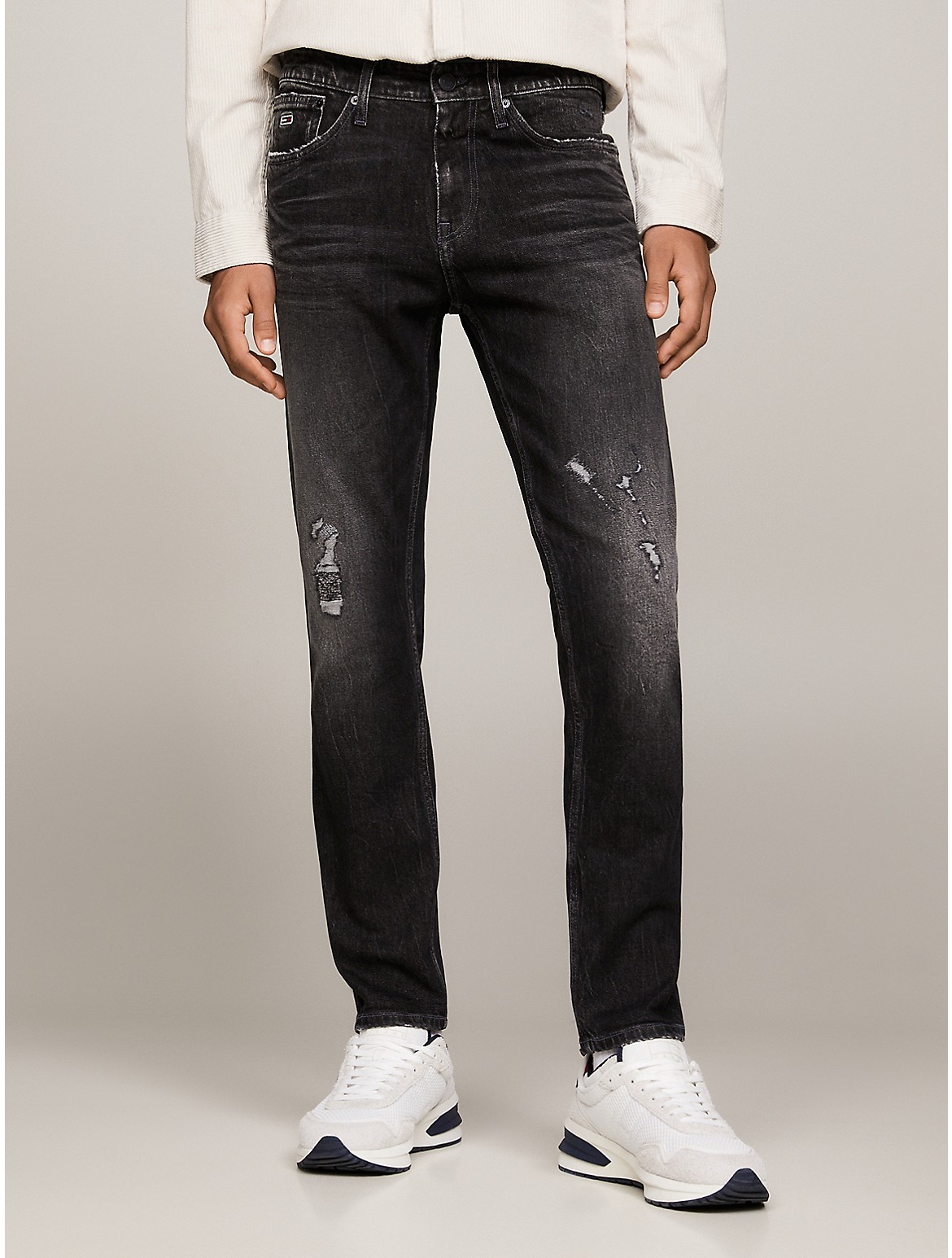 Tommy Hilfiger Men's Slim Fit Tapered Dark Wash Jean