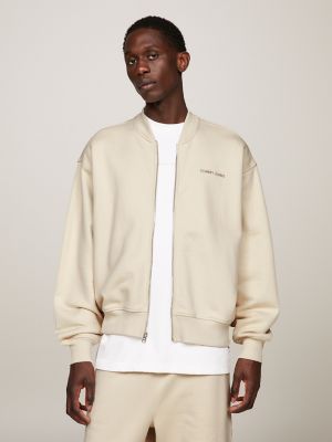 Tommy hilfiger white bomber jacket sale