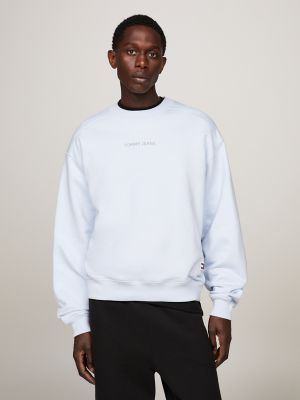 Tommy Jeans USA logo sweatshirt in blue, tommy usa 