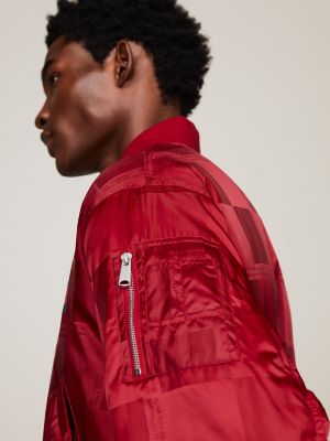 Jacquard Check Boxy Bomber Jacket | Tommy Hilfiger USA