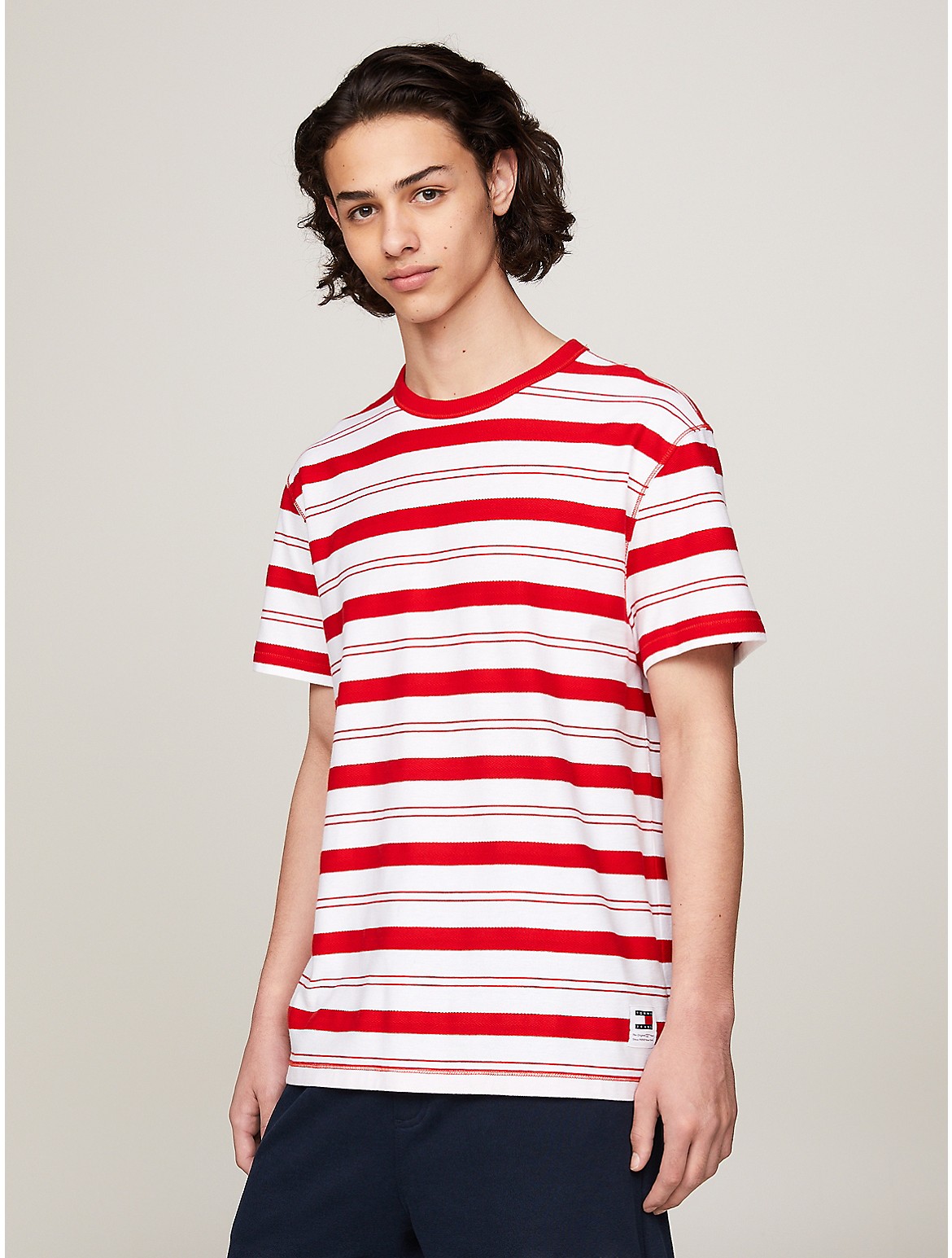 Tommy Hilfiger Men's TJ Textured Stripe T-Shirt