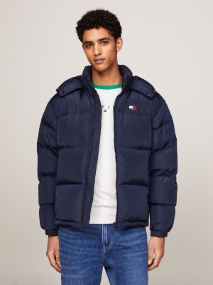 Mens Navy Blue Heavy Jacket Tommy buy Hilfig