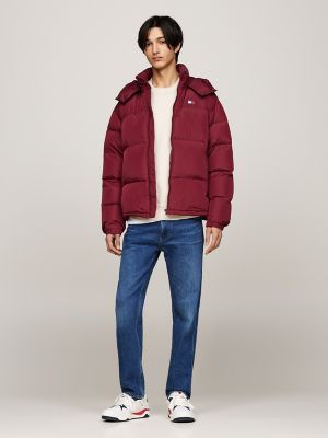 Down Alaska Puffer Jacket, Deep Rouge
