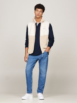 TJ Relaxed Fit Teddy Fleece Vest, Gentle Gold