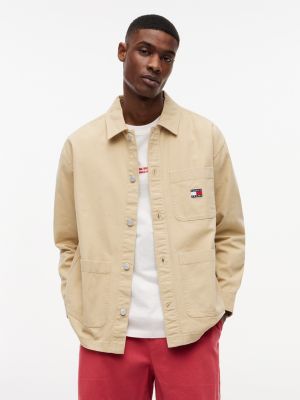 Tommy Jeans Oversized Overshirt, Gentle Gold
