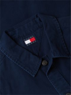 Tommy Jeans Oversized Overshirt — Dark Night Navy 6