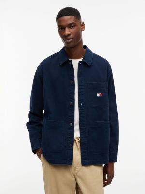 Tommy Jeans Oversized Overshirt, Dark Night Navy