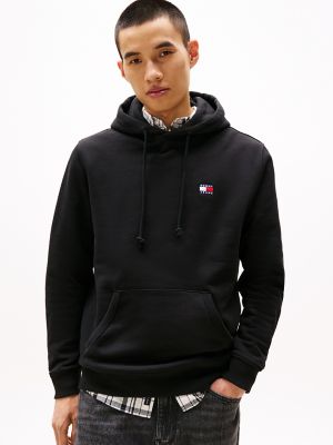Tommy Badge Hoodie, Black