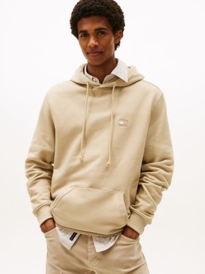 Tommy Jeans Badge Hoodie, Silt Beige Tonal