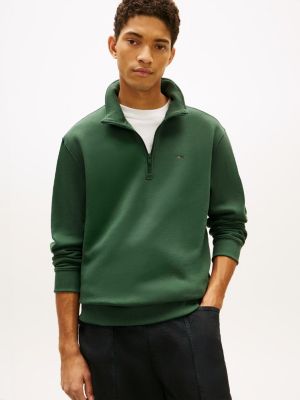 Tommy Jeans Quarter-Zip Sweatshirt, Shadow Pine