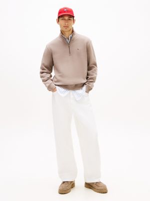 Мужские джинсы Tommy Hilfiger Tommy Jeans Quarter-Zip Sweatshirt — фото 3