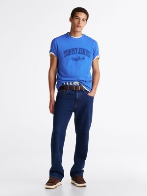 Tommy Jeans Relaxed NY Varsity T-Shirt, Tempo Blue