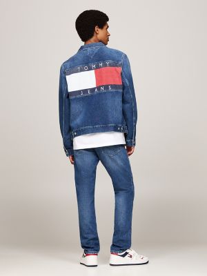 TJ Back Logo Denim Trucker Jacket