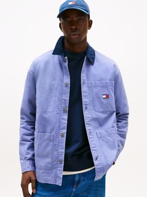 Surchemise utilitaire en velours côtelé Tommy Jeans, Blue Moment