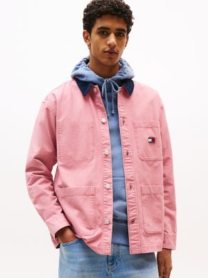 Surchemise utilitaire en velours côtelé Tommy Jeans, Tahiti Berry