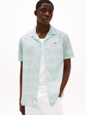 Tommy Jeans Allover Print Shirt, Spring Mint Floral