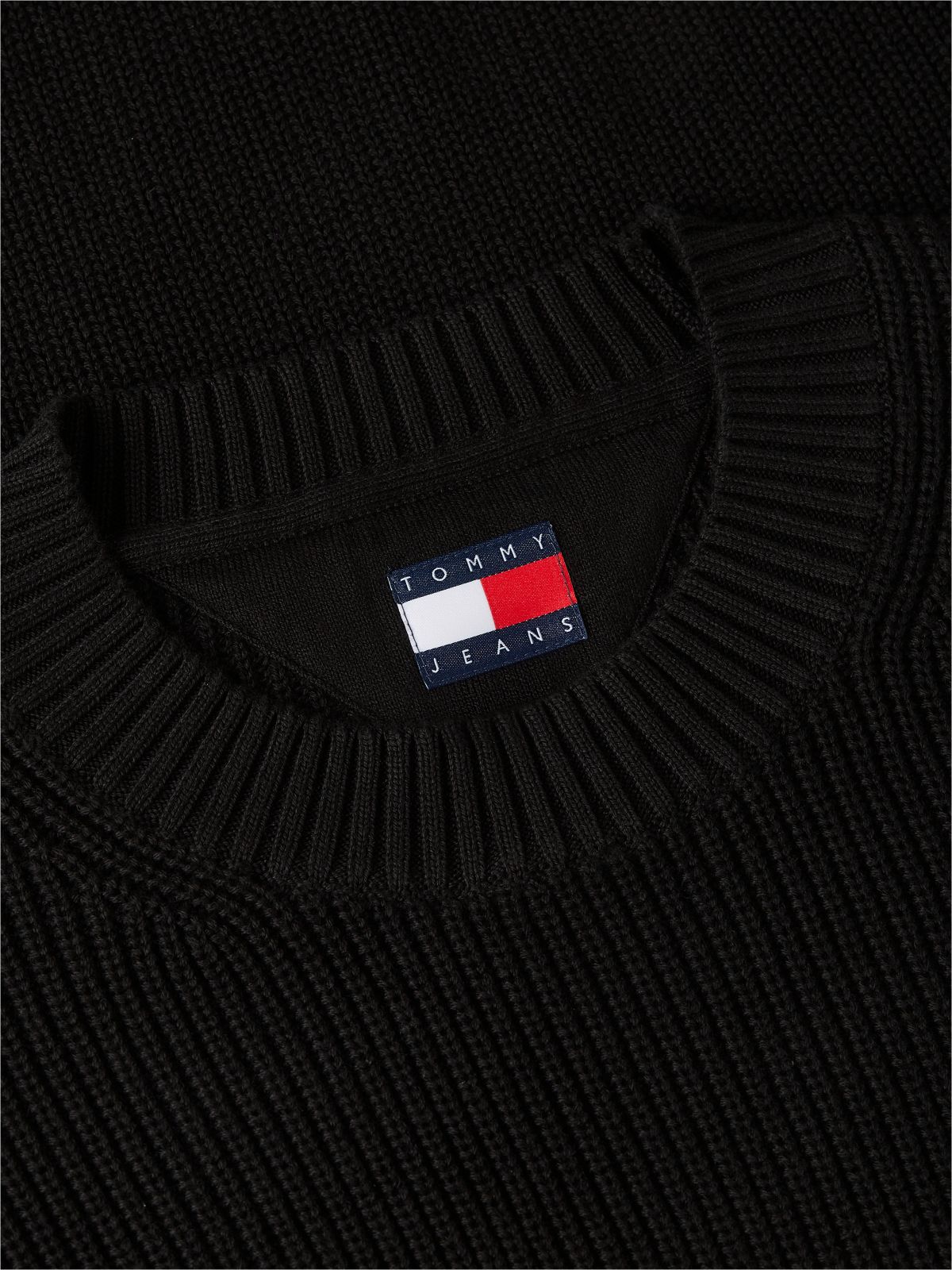 Tommy Jeans Crewneck Sweater — Black