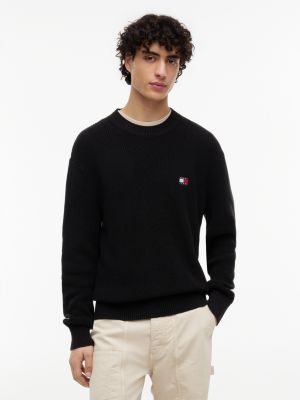 Tommy Jeans Crewneck Sweater, Black
