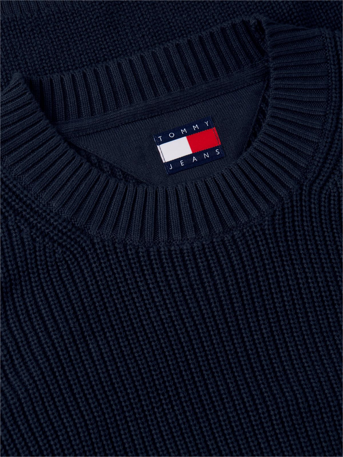 Tommy Jeans Crewneck Sweater — Navy