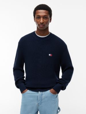 Tommy Jeans Crewneck Sweater, Navy