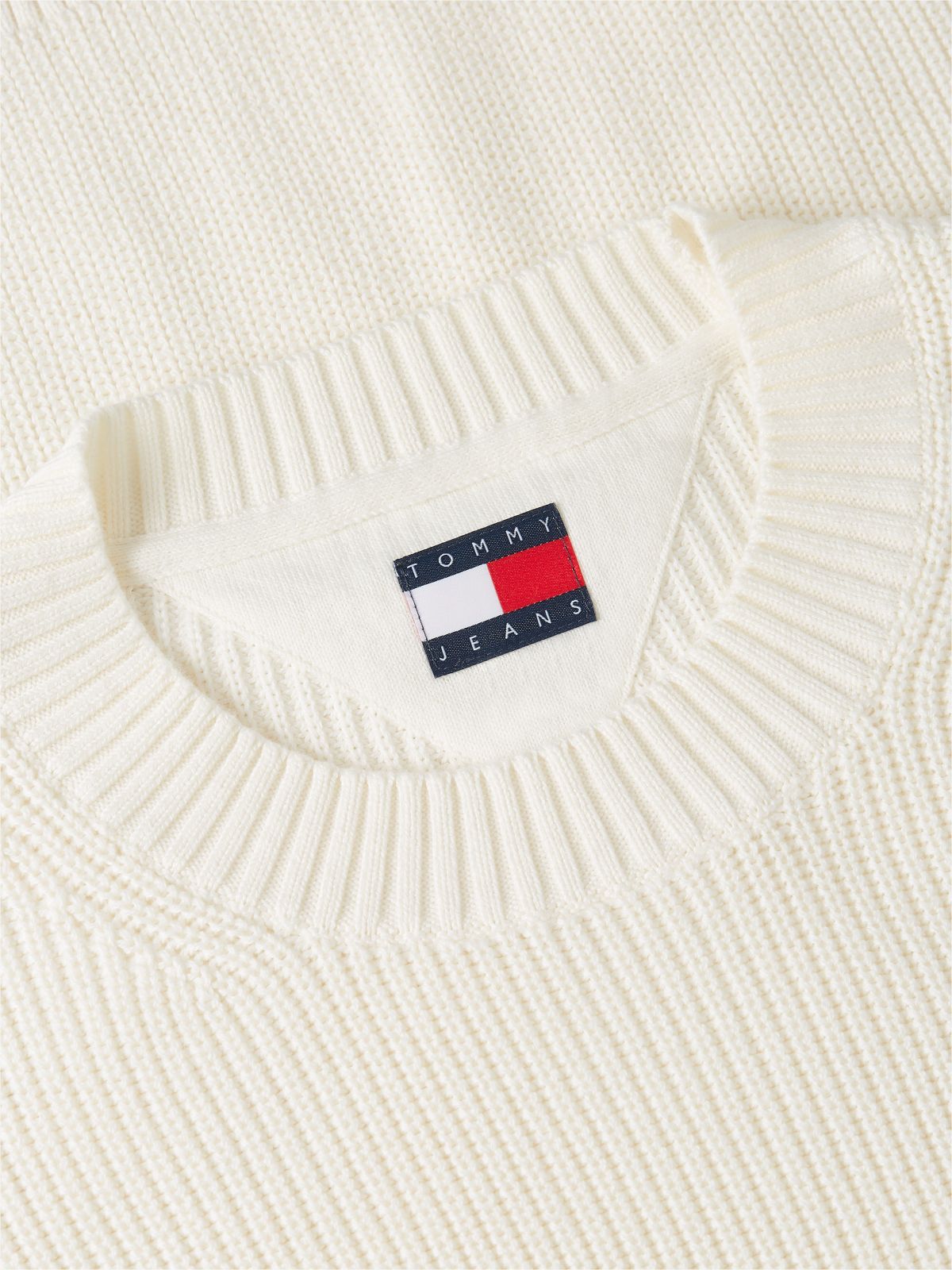 Tommy Jeans Crewneck Sweater — Ancient White