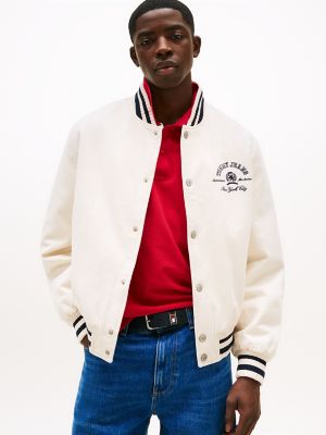 Tommy Jeans Varsity Jacket, Ecru