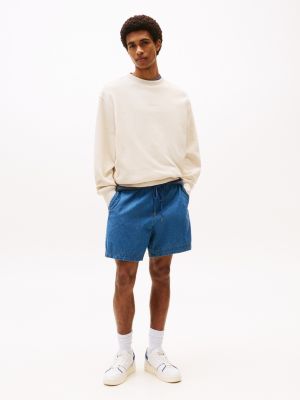 Tommy Jeans Relaxed Ripstop Beach Short, Blue Denim