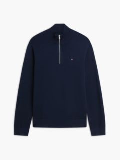 Tommy Jeans Slim Fit Quarter-Zip Sweater — Dark Blue 5