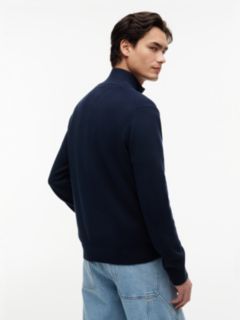 Tommy Jeans Slim Fit Quarter-Zip Sweater — Dark Blue 4