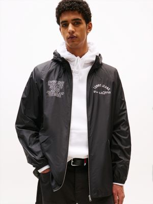 Tommy Jeans NY Borough Logo Windbreaker, Black