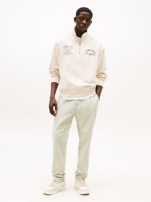 Pantalon décontracté fuselé en velours côtelé Tommy Jeans, sauge brumeuse