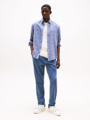Tommy Jeans Relaxed Tapered Cord Pant, Blue Moment