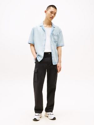 Tommy Jeans Herringbone Cargo Pant, Black