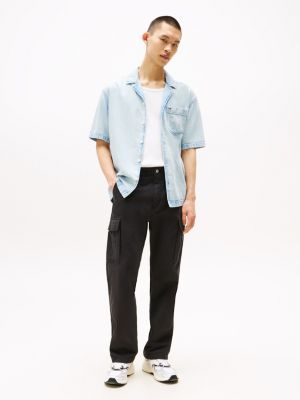 Tommy Jeans Herringbone Cargo Pant, Black