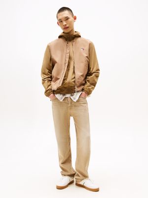 Tommy Jeans High-Rise Straight Leg Jean, Beige Denim
