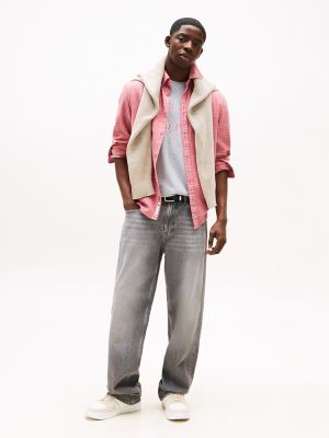 Tommy Jeans Loose Fit Straight Leg Jean, Grey Denim