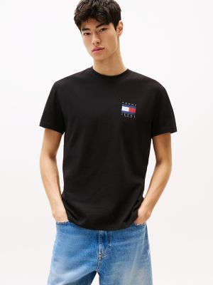 Tommy Jeans Flag Graphic T-Shirt, Black