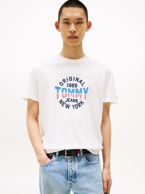 Tommy Jeans Circle Graphic T-Shirt, Ecru