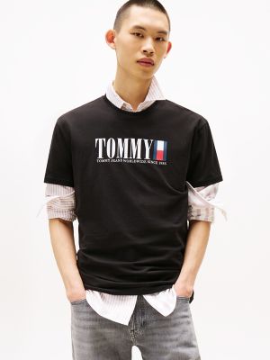 Tommy Jeans Retro Flag T-Shirt, Black