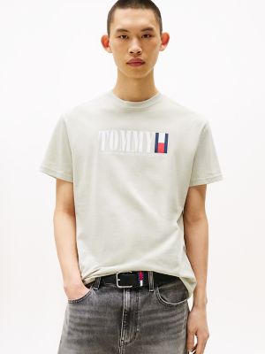 Tommy Jeans Retro Flag T-Shirt, Misty Sage