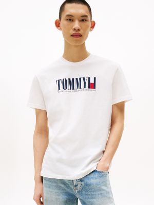 Tommy Jeans Retro Flag T-Shirt, Ecru