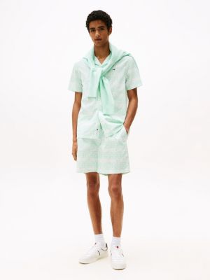 Tommy Jeans Printed Beach Short, Spring Mint Floral