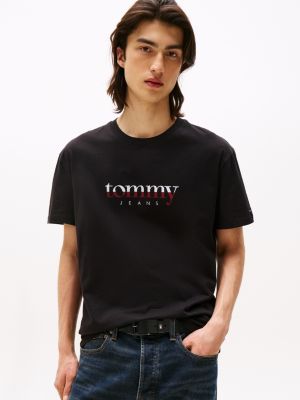 Tommy Jeans Colorblock Logo T-Shirt, Black