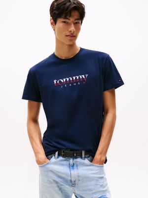 Tommy Jeans Colorblock Logo T-Shirt, Dark Night Navy